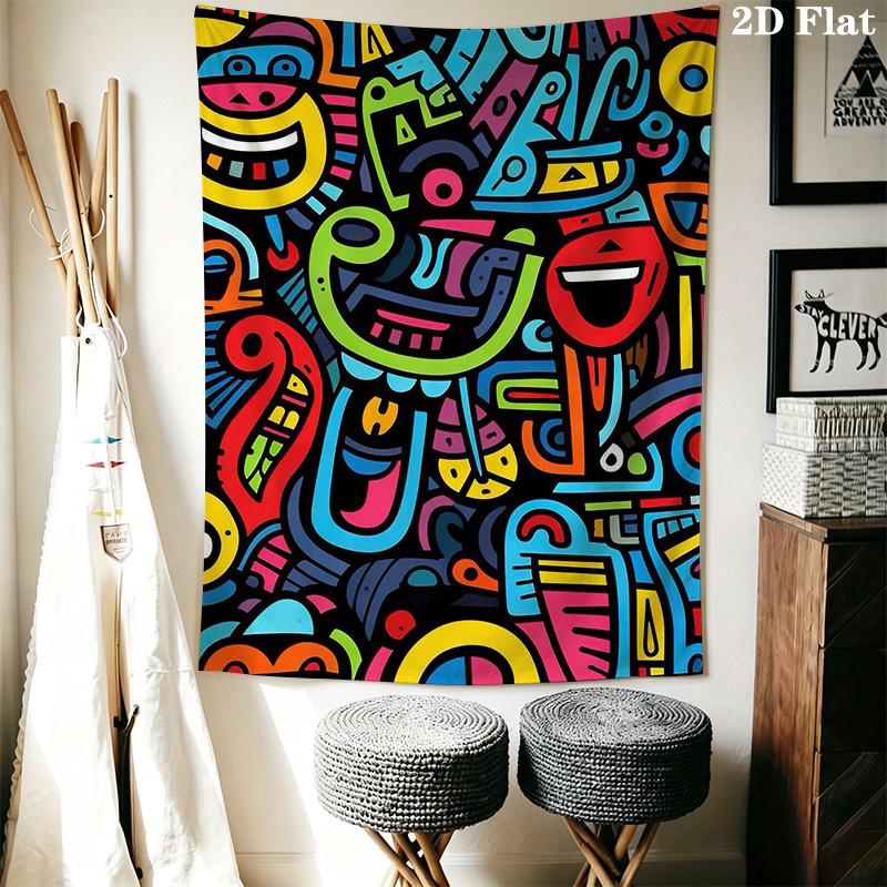 Fun colorful style Pattern Home Decor Tapestry, Wall Hanging, Decorative RV Wall Cloth.ZGT0914444