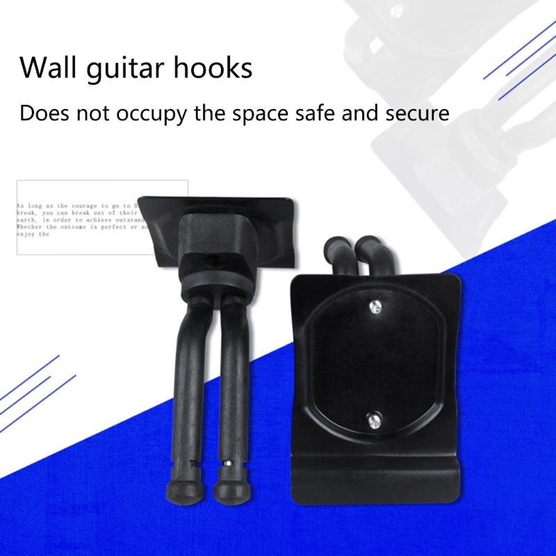 Guitar Wall Mount Hanger Guitar Wall Hangers Hook Wall Hanging Bracket Holder Guitar Stand for Guitar Mandolin Ukulele