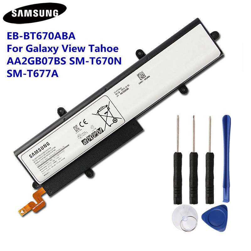 

Original Replacement Battery EB-BT670ABA For Samsung Galaxy View Tahoe AA2GB07BS SM-T670 SM-T670N SM-T677A EB-BT670ABE 5700mah