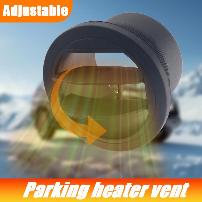 42/60/75/90mm Parking Diesel Heater Warm Air Vent Duct Pipe Outlet Rotatable Exhaust Joiner Connectorr For Car Truck VAN Camper