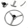 Marine Boat Steering Wheel 34.3cm Dia Professional Accessories 316 Stainless Steel for Yachts