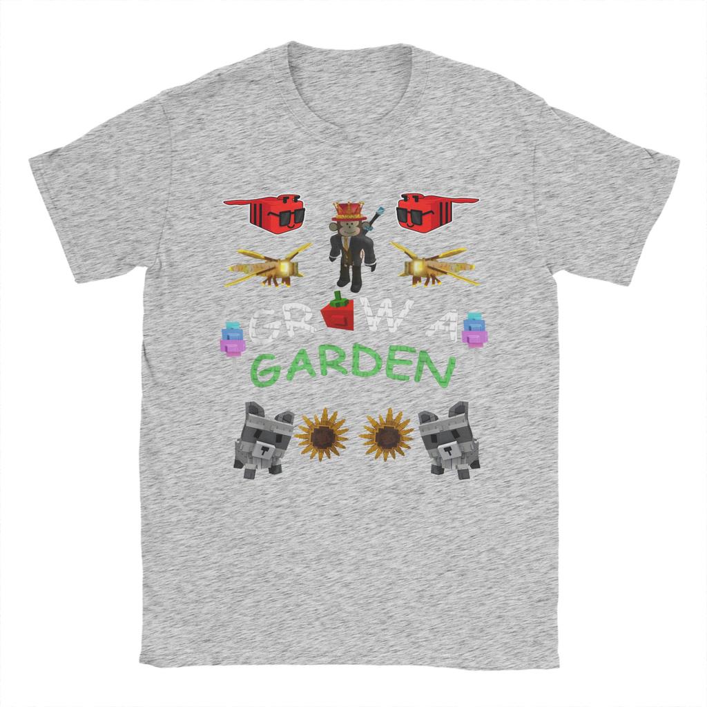 Amazing Grow a Garden Gamer Fan Merch T-Shirt Men Round Collar 100% Cotton T Shirt Short Sleeve Tee Shirt Summer Clothes