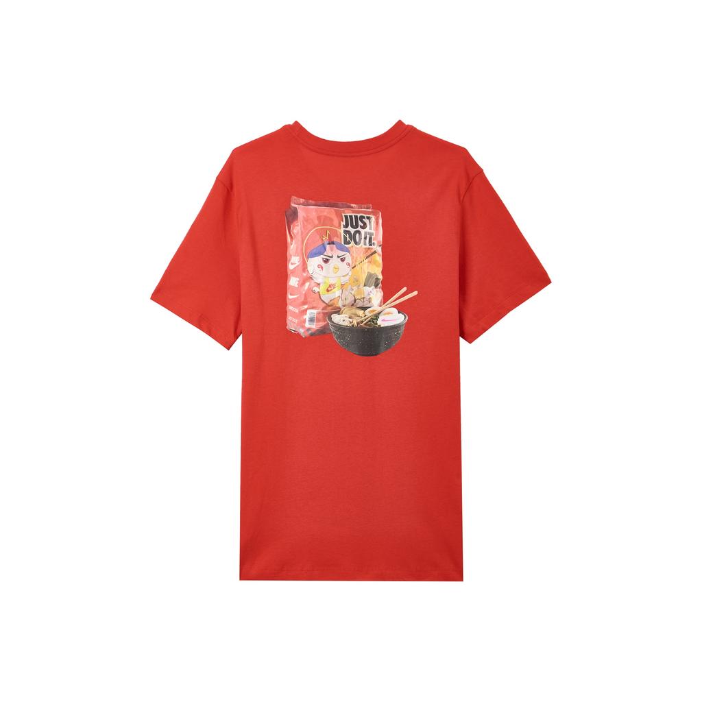 Nike Cartoon Print Knit Sports Short Sleeve T-Shirt Men Tops University-Red DD1323-657