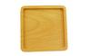 speed mao natural wood square set of 4 coasters,