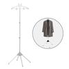 Clothes Ironing Steamer Stand with Adjustable Height and Rotatable Hangers