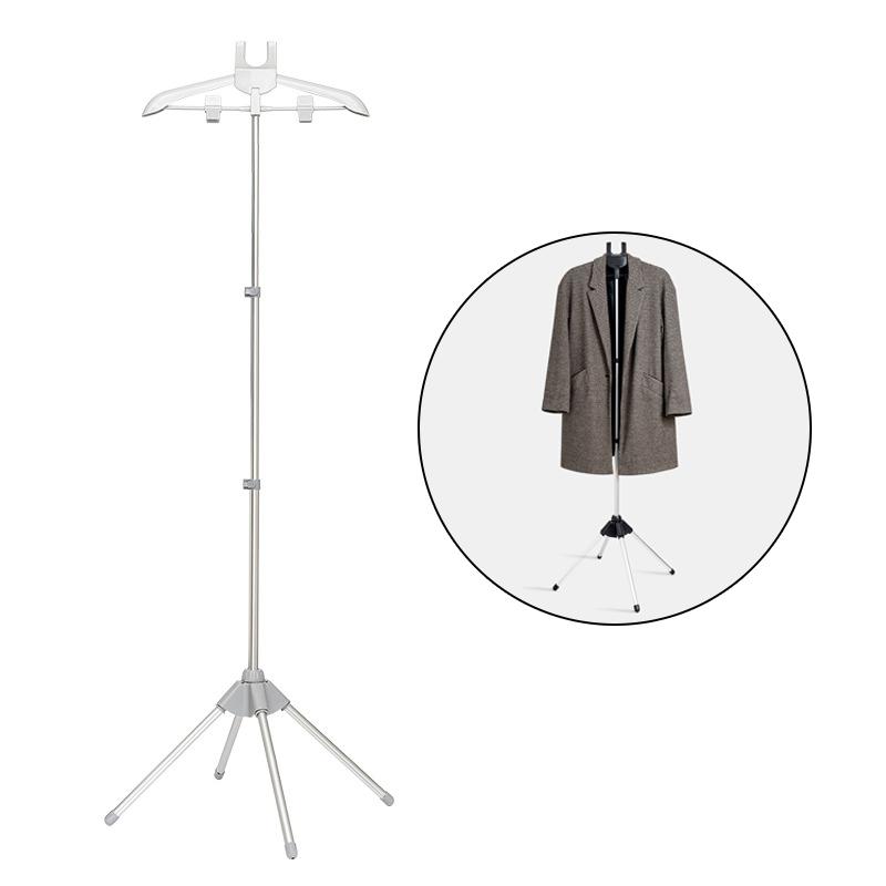 Clothes Ironing Steamer Stand with Adjustable Height and Rotatable Hangers