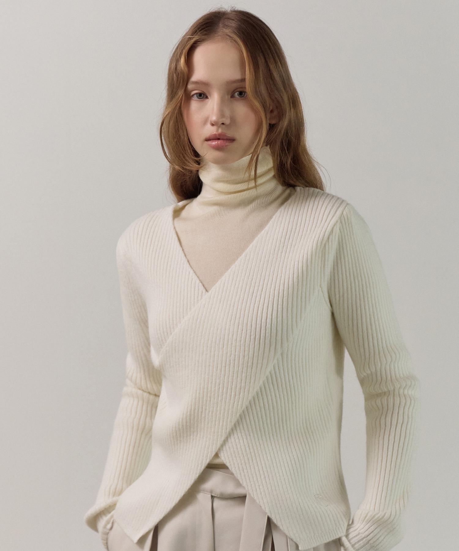 Eliotti Wrap Layered Knit Ts_3Color Free