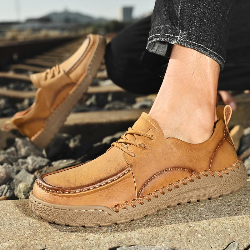 Handmade Men's Casual Shoes Comfortable Moccasins Men Business Flats Shoes Driving Shoes