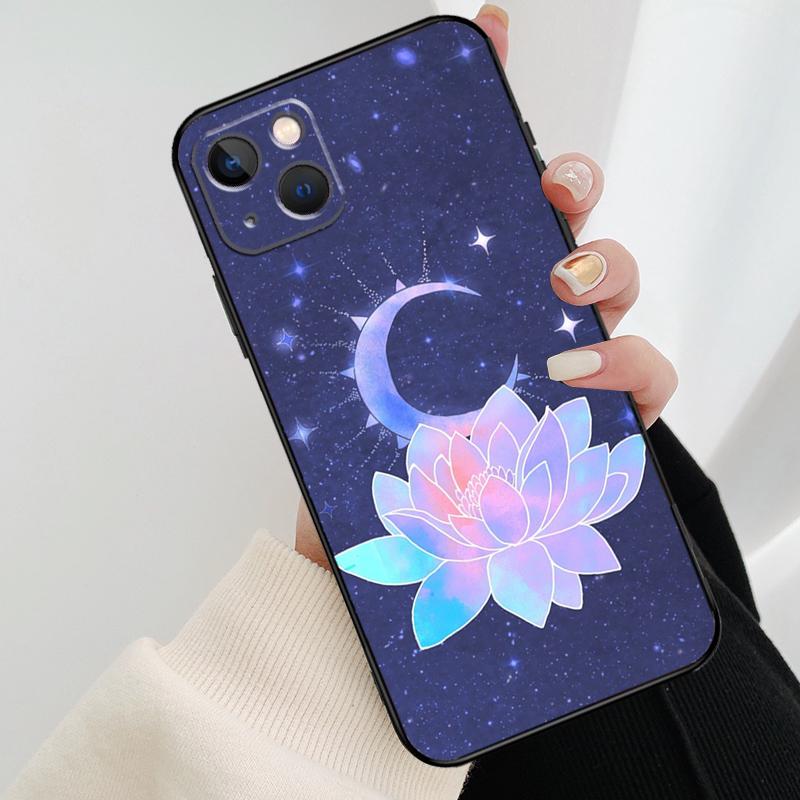 Lotus Flower Phone Case For iPhone 17 Pro Max 16 15 14 11 12 13 Pro Max mini 15 16 Plus 16e 17 Air Cover