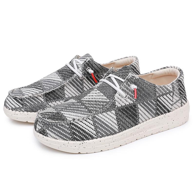 

Мужские парусиновые лоферы больших размеров - Повседневная обувь в стиле старого Пекина 42 чёрный