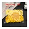 50/100PCS New Women Girls Candy Colors Nylon Basic Scrunchie Hair Tie Ponytail Hold Hair Rubber Bands Fashion Hair Accessories