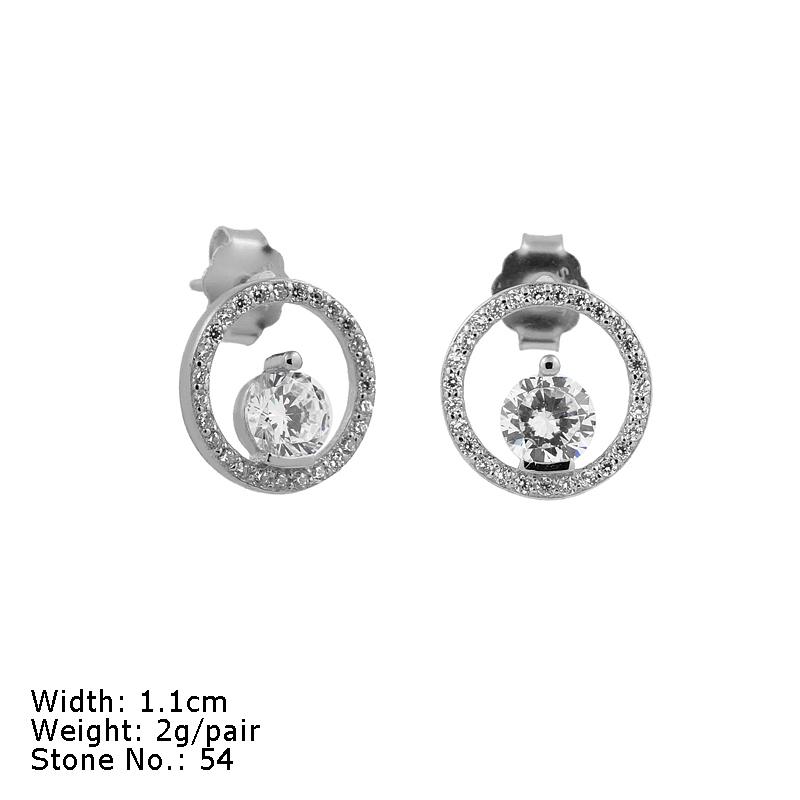 Sterling Silver 925 Hypoallergenic Mini Hoop Earring Stud Set серебряный