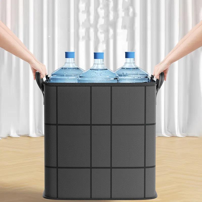 Quilt Storage Bag Clothes Quilt Finishing Bag Black Woven Bag Super-capacity Moving Packaging Artifact