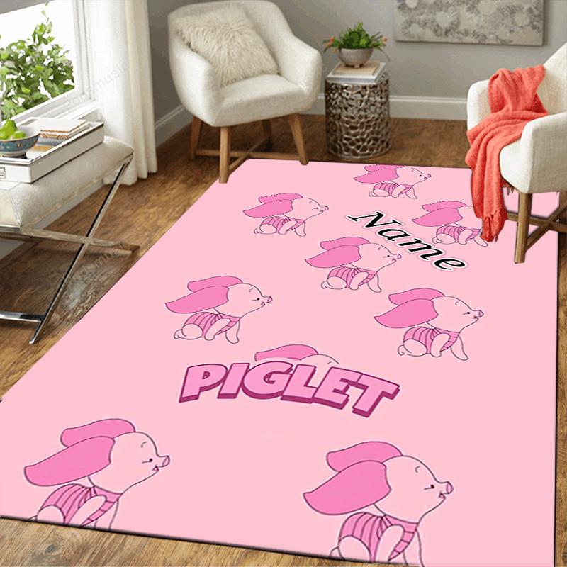 Custom 1Pc Piglet'S Butterflies Adventure Rug Office Carpet Indoor Outdoor Entrance Doormat Nonslip Soft And Comfortable Living Room D916359