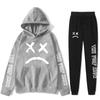 Autumn Winter Lil Peep "The Peep Show" Graphic Printed Hoodies Sweatpants Set Fashionable Casual Warm Sports Long Sleeved Pants Men's Sport Wear