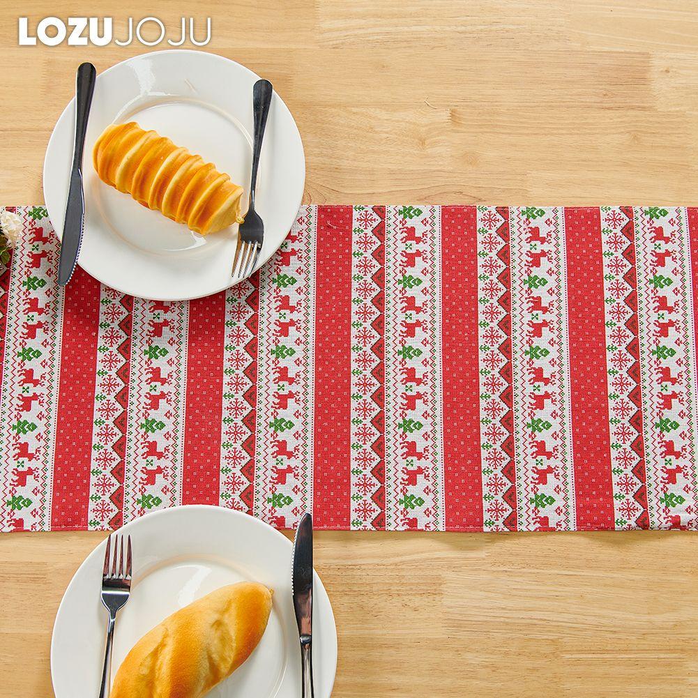 1 STK Modischer und vielseitiger Tischläufer aus Baumwolle und Leinen im Bohemian-Stil, bedruckt, dekorativer Esstisch für den Heimtisch LOZUJOJU