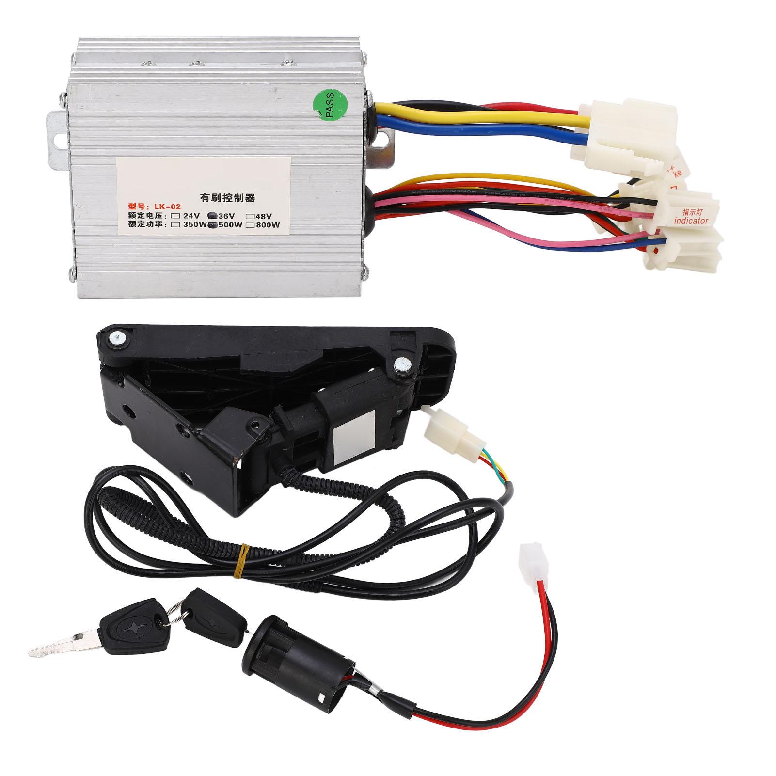 

Brush Speed Motor Controller 36V 500w Electric Bike Conversion Controller Kit for Electric Bike Motorcycle Tricycle