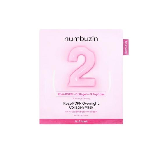 Numbuzin No.2 Rose PDRN Collagen Wrapping Overnight Film Mask Numbuzin No.2 Rose PDRN Collagen Wrapping Overnigh