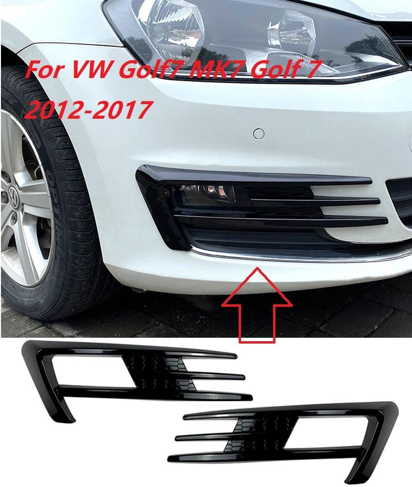 For VW Golf 7 MK7 Golf7 Front Bumper Lip Spoiler Car Fog Lamp Grille Cover Trim Body Kit 2012-2017