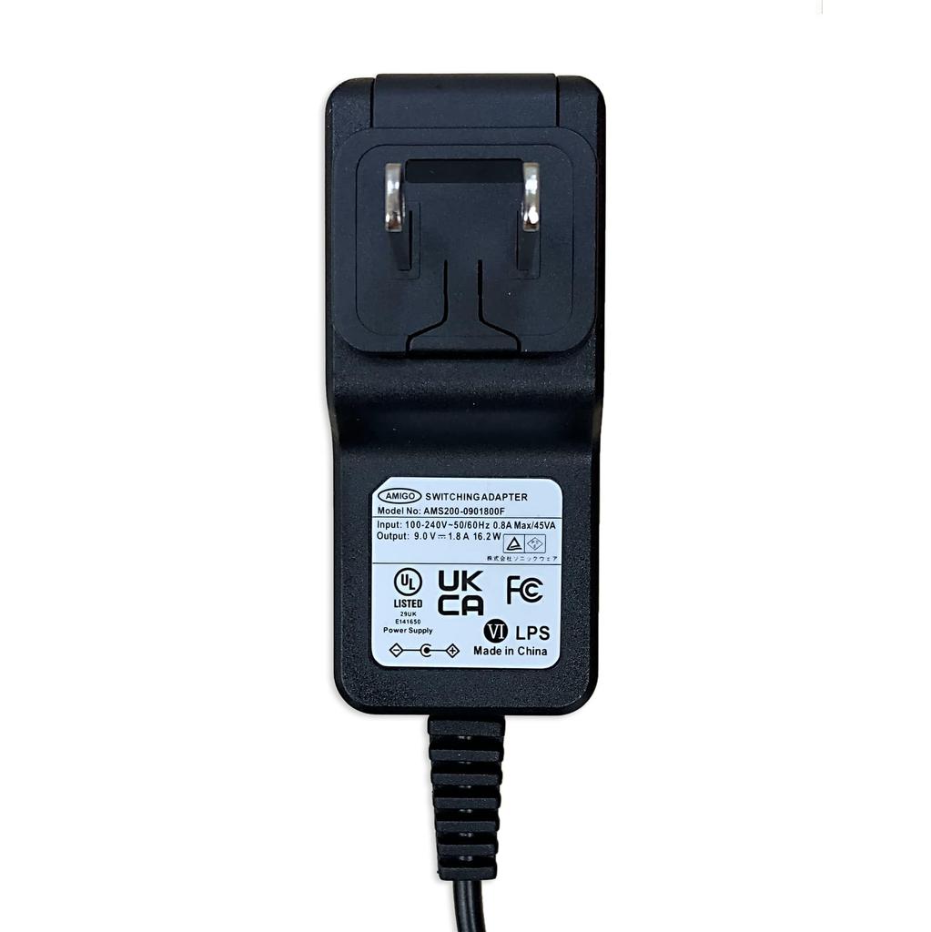 Originální AC adaptér SONICWARE LIVEN Series, 9V 1.8A, Multi-Plug (Kompatibilní s Japonskem, USA, Velkou Británií, Evropou atd.)