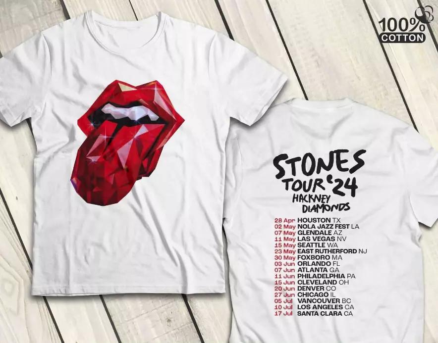 The Rolling Stones Tour 2024 Hackney Diamonds Unisex Tee Shirt
