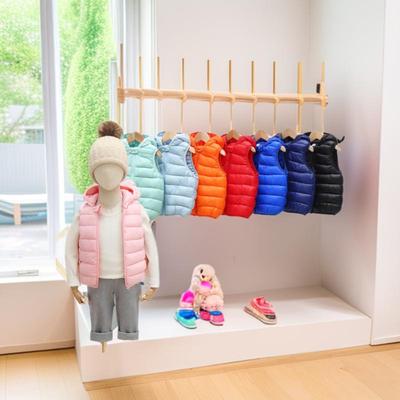 Children's Hooded Down Cotton Vest - Lightweight Winter Wear for Toddlers, Boys, and Girls