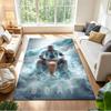 Football Messi Floor Mat Suitable for Kitchen Entryway Hallway Dormitory Anti-slip Rug Decorate Offices Luxury Gift for Birthday, Christmas, Wedding