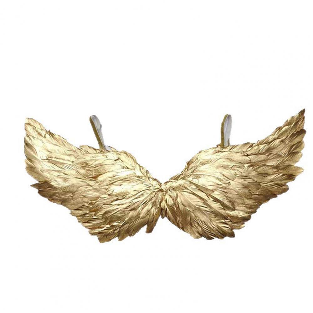 Erwachsenen Engel Flügel Accessoire Engel Flügel Kostüm Elegante goldene Engelsflügel für Erwachsene Kinder Karneval Maskerade für Halloween