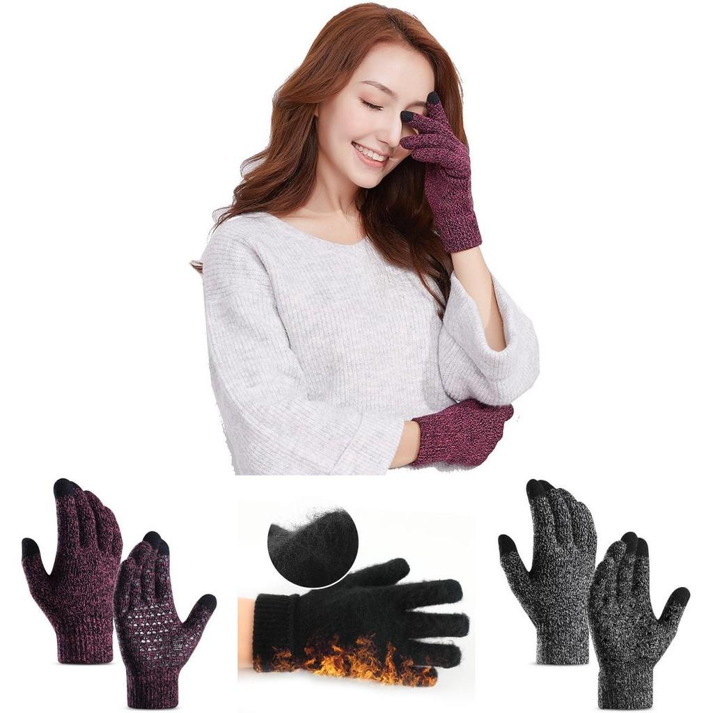 Cozy Winter Touch Screen Knitted Gloves For Men And Women Warm And Windproof