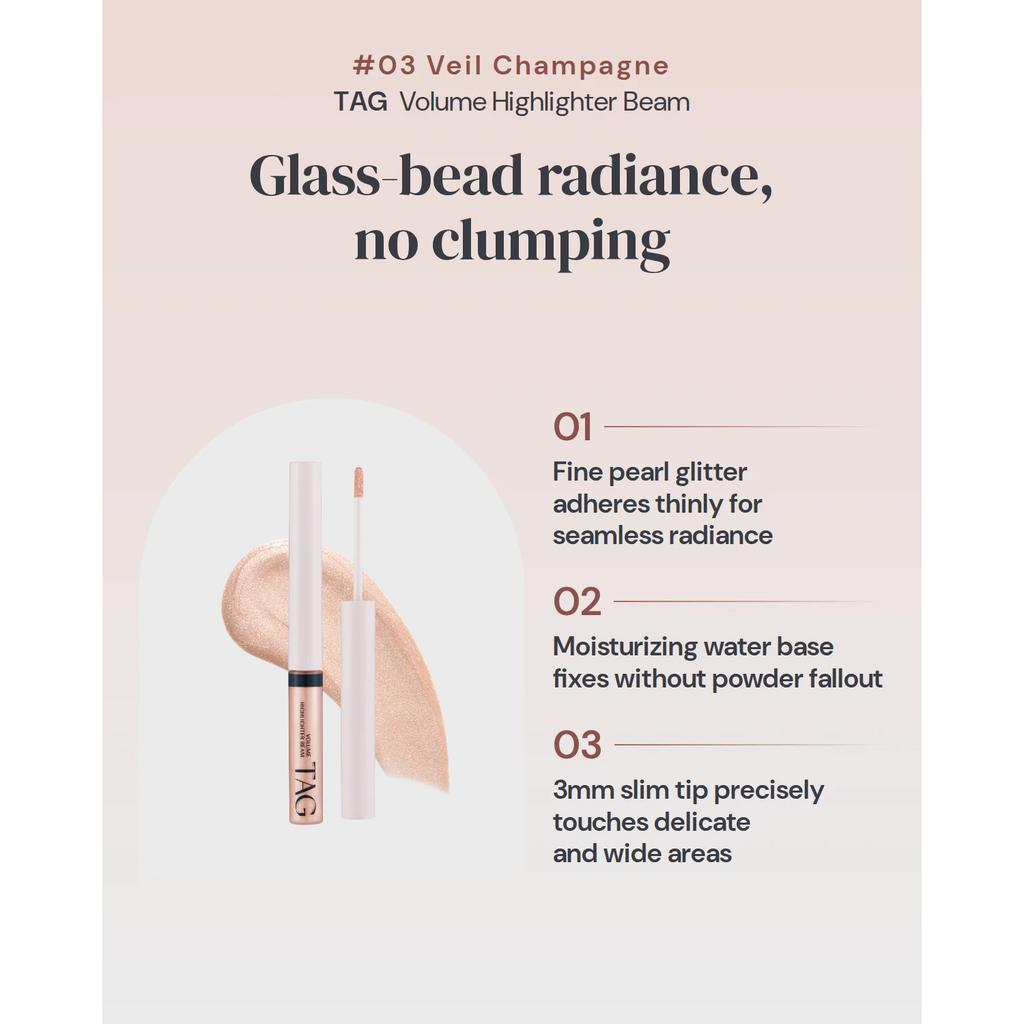 TAG Volume Highlighter Beam (#03 Veil Champagne)