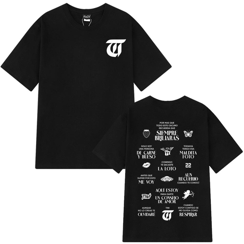 

Singer TINI STOESSEL Futtura 2025 Tour Graphic Tshirt Men Women Fashion Short-sleeved T-shirt Cotton Harajuku Comfort T-shirts 3XL
