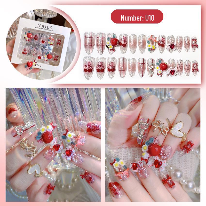 High-End Handmade Nail Art: Pure Desire Style Rhinestone Nail Stickers Collection.