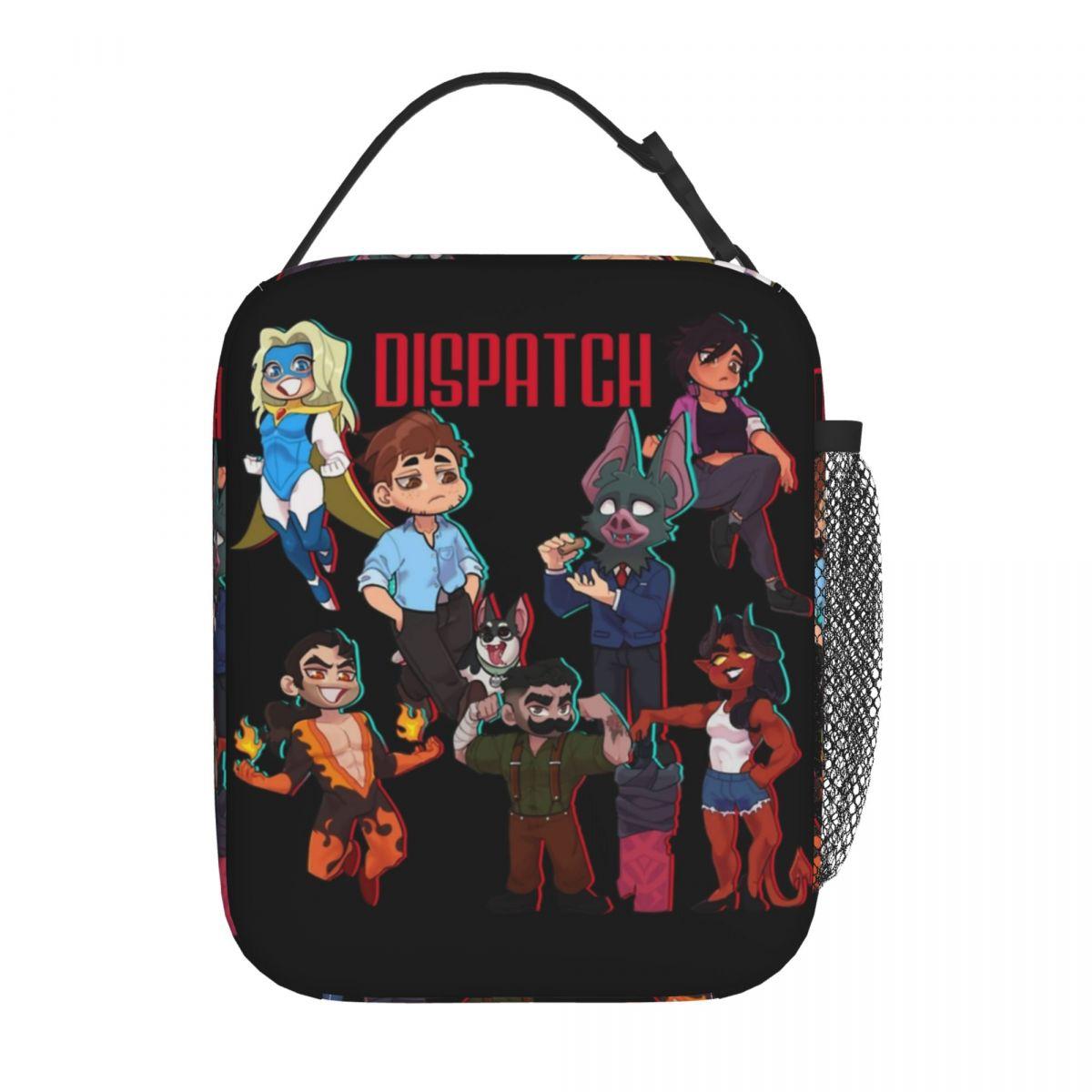 Cute Dispatch Game Anime Insulated Lunch Bags High Capacity Reusable Thermal Bag Tote Lunch Box Beach Picnic Food Handbags One Size