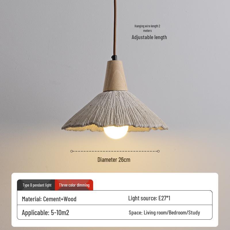 Wabi-Sabi Zen Pendant Light: Retro & Artistic Design for Restaurants, Living Rooms, and Bedrooms