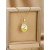 Meier Necklace for women, freshwater pearl new design with oil-painted enamel flower pendant, fashionable and elegant clavicle chain