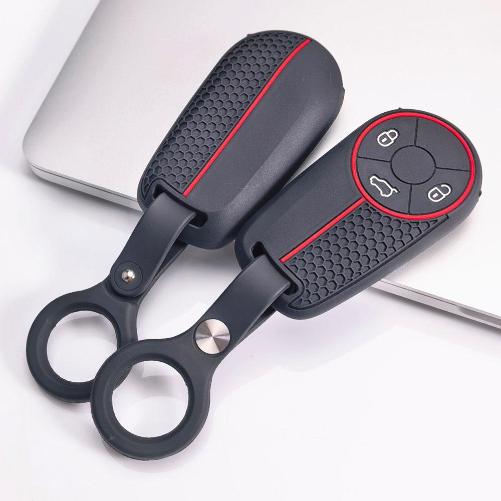 Key Holder Cover for Haval H6 M6 F7 Dargo Chitu Shenshou Xiaolong with Keychain Protective Accessory Key Fob Protection Replacement