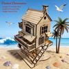 1 Wooden 3D Puzzle Cabin DO-IT-YOURSELF Wooden Assembly Miniature Imaginative Holiday Decor Present Perfect Ideal for Family Assembly