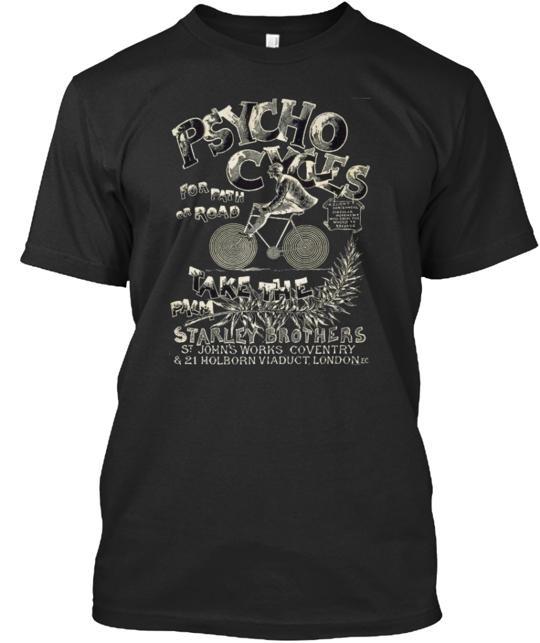 Psycho Cycles Tee T-Shirt Made in the USA Size S to 5XL Unisex T-Shirt XXL
