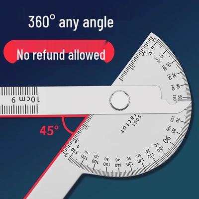 High-Precision Multifunctional Protractor & Stainless Steel Angle Ruler - Newcomer Discount