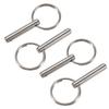 4 Pcs Quick Release Pin 1/4 Inch, Full 316 Stainless Steel, Bimini Top Pin, Marine Hardware, All Parts Are Made Of 316 Stainless