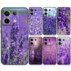 Purple Flowers Lavender Case For Xiaomi Redmi Note 13 Pro Plus Note 9 10 11 12 Pro 9S 10S 11S 12S 10C 12C 13C Coque