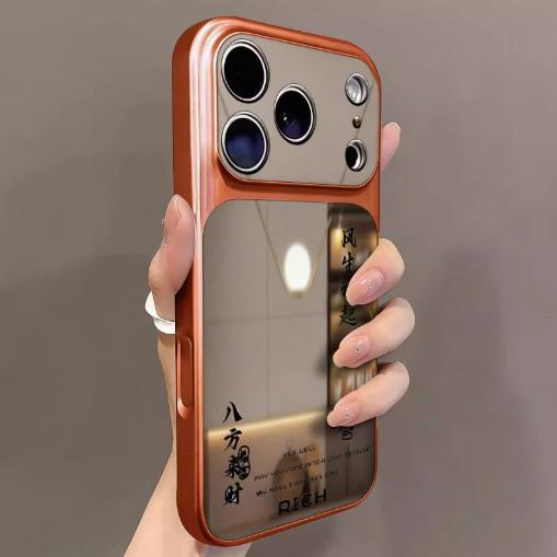 Applicable to iphone11pro everything goes well 11 text large window mobile phone case iPhone11 two-in-one mirror
