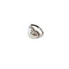 Elegant Korean Ddp Heart Shaped Chain Ring For Women Adjustable S925 Silver Fashionable Vintage Style