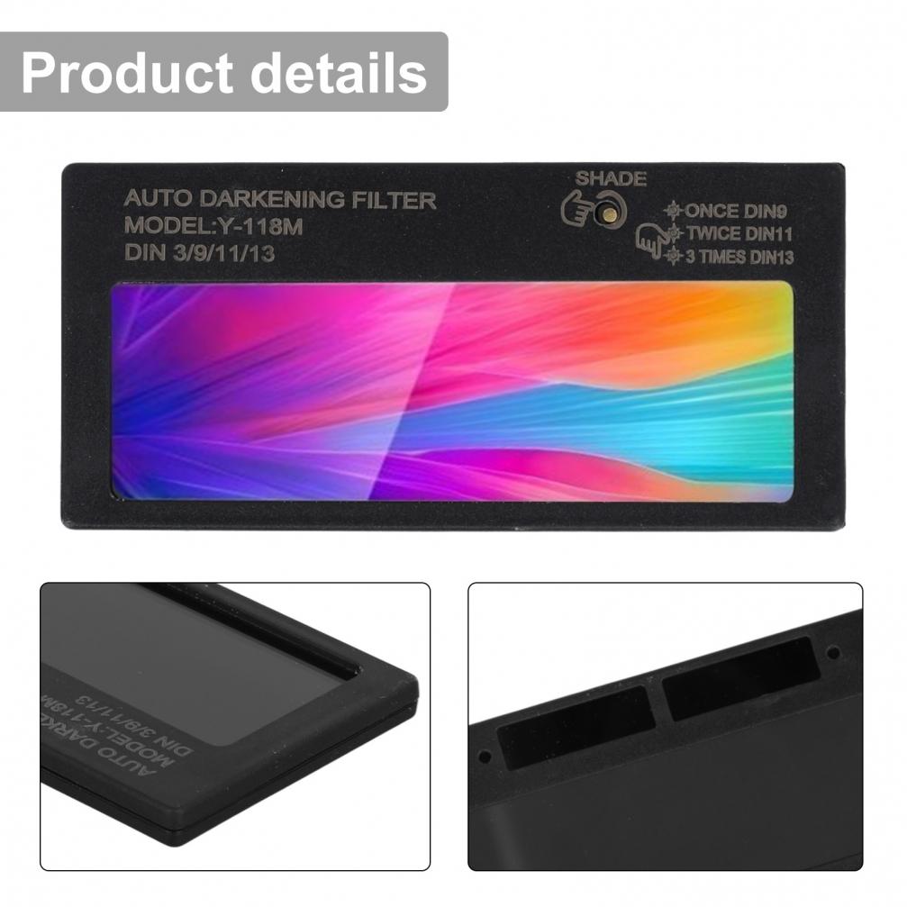 Reliable Auto Darkening Lenses with 3 Levels of Darkness Adjustment Available
