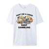 Casino Pokerchips T-Shirt Sei kein Verlierer Spiel weiter Slogan Print Retro Lässig Übergroß Streetwear Unisex T-Shirt