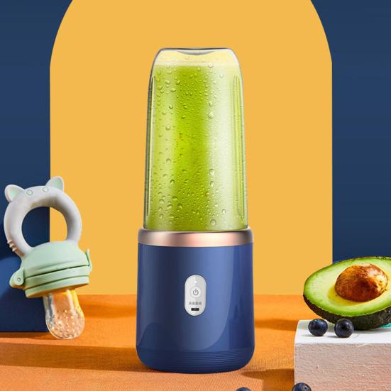 Handheld Juicer with 6 Stainless-Steel Blades 21000Rpm High Speed Low Noise Rechargeable Wireless Fruit Mixer Juice Extractor