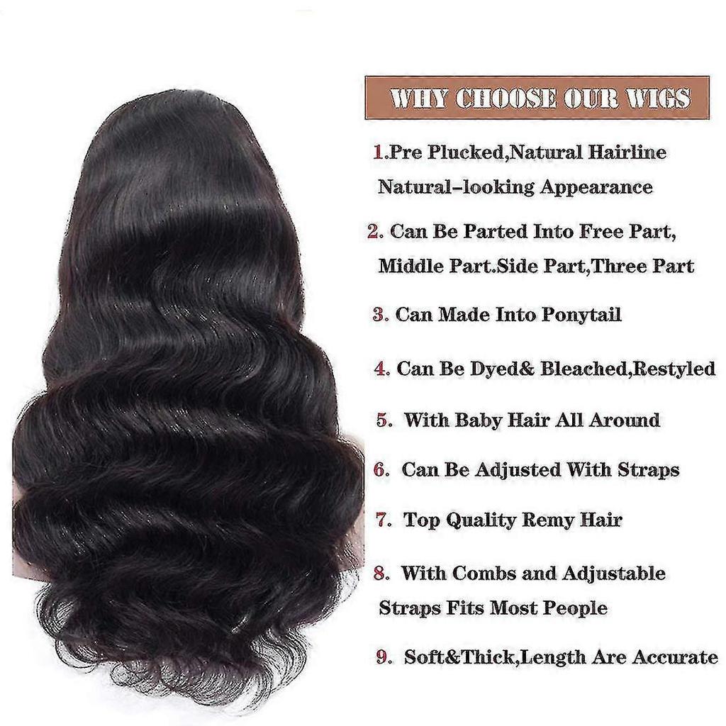 Body Wave Lace Front Wig Human Hair Pre-pull Bleach Knot With Baby Hair Glue Free Natural Color Less