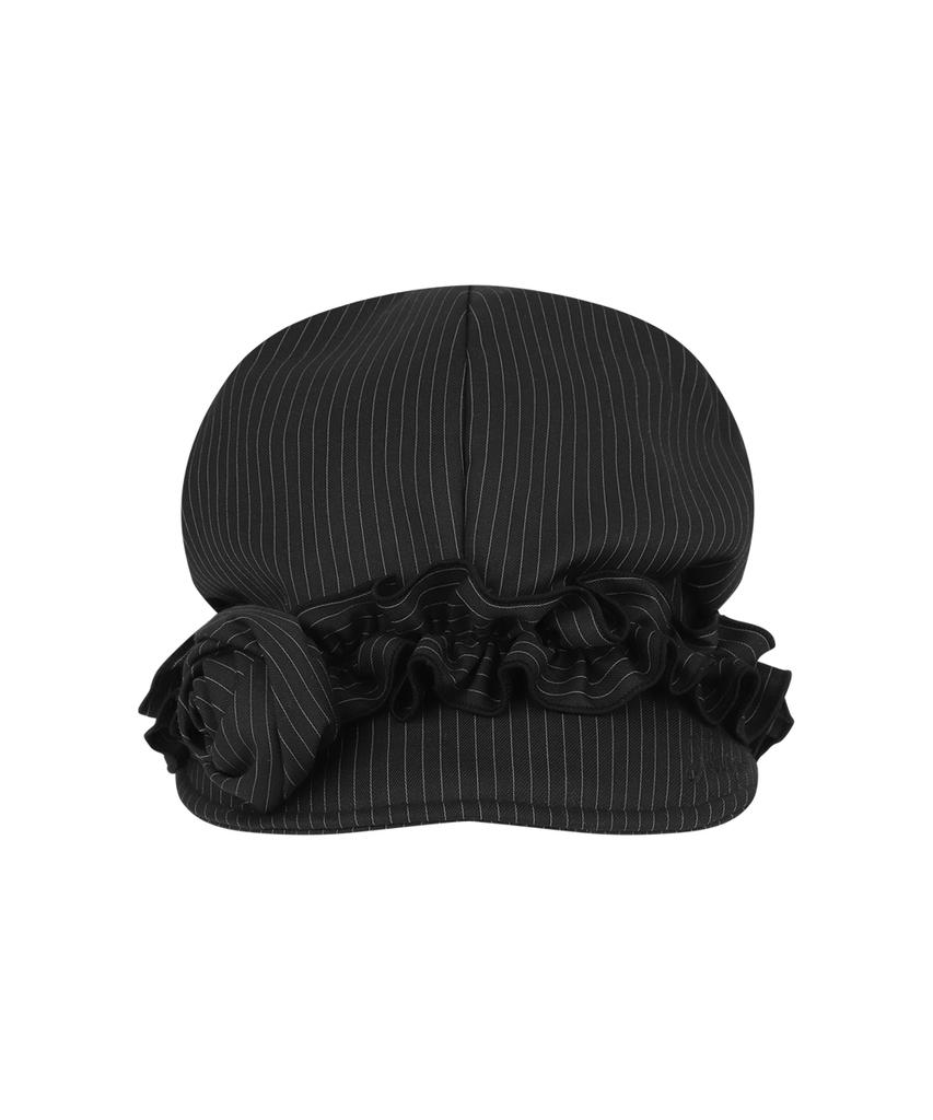 ILLIGO Fleur Ruffle Hunting Cap Black Stripe