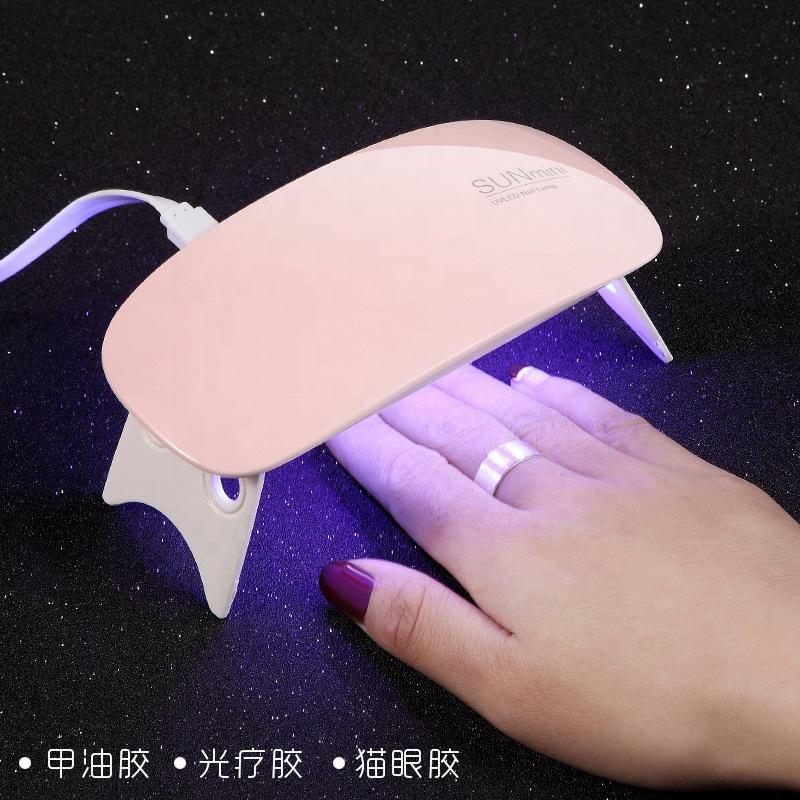 UV Led Nail Lamp Mini Light Portable USB Dryer 6W Curing Light Mouse Nail Lamp for Gel Nail Polish Curing Base