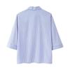 Spring/Summer 2025 Women's Fashion: Versatile Striped Shirt with Hollow Embroidery Design